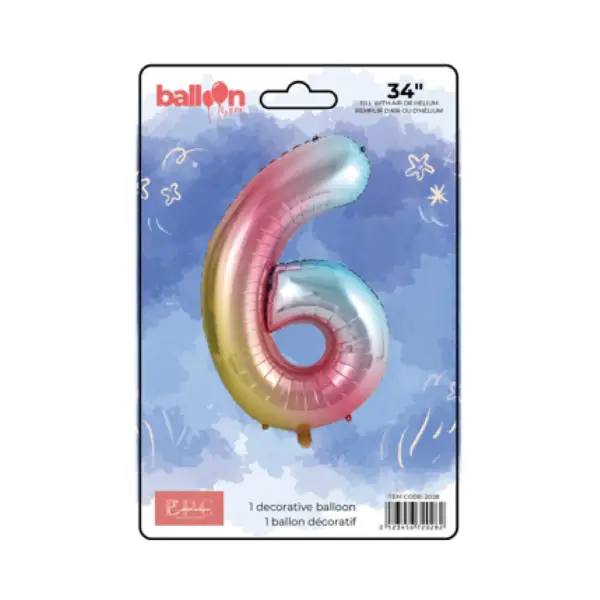 Vertical Gradient Number Balloons - Image 7