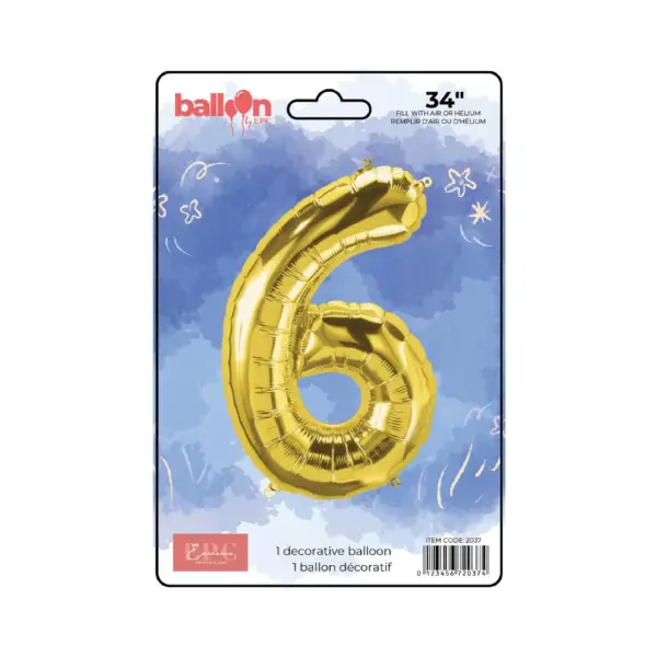 Gold Number Balloons - Image 8
