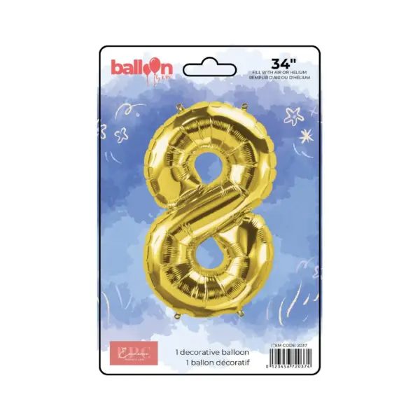 Gold Number Balloons - Image 9