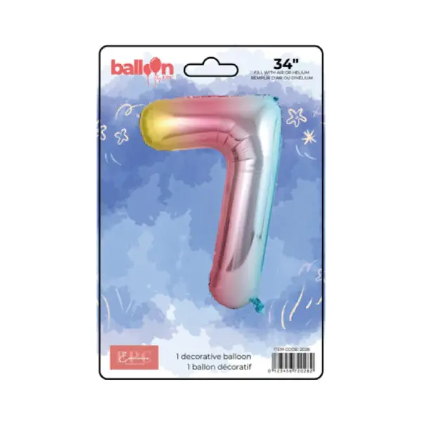 Vertical Gradient Number Balloons - Image 8