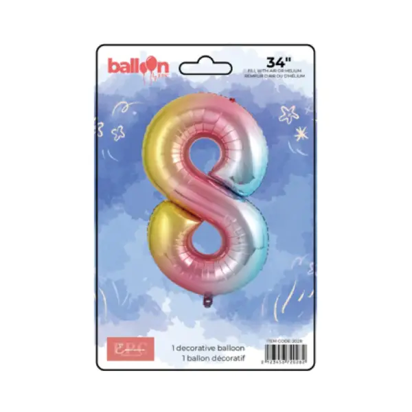 Vertical Gradient Number Balloons - Image 9