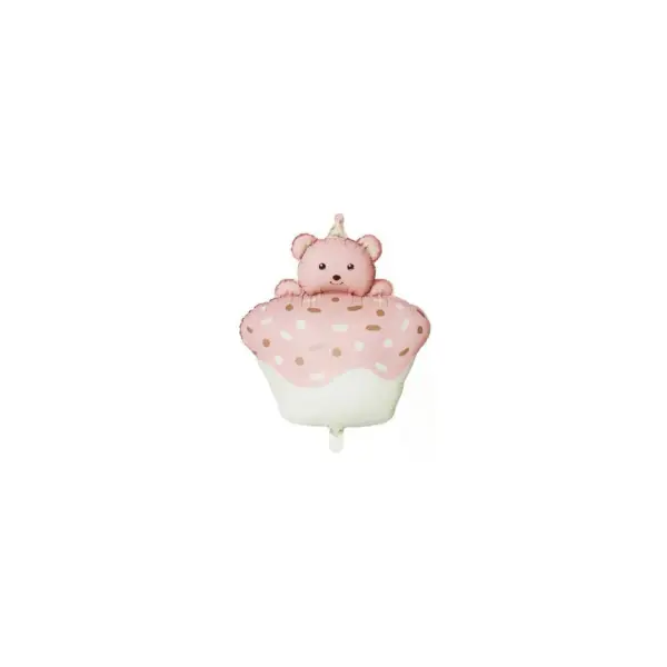 Matte cake teddy bear Balloon - Image 2