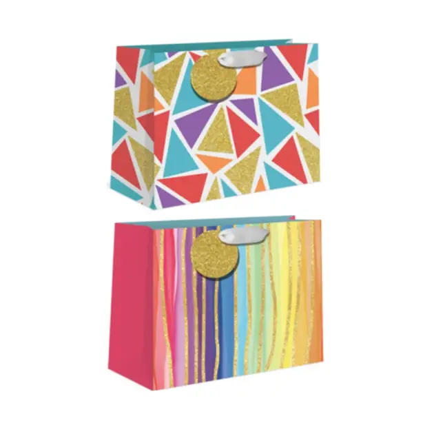 Premium Giftbag- Horizontal Glitter Large 2 assorted  Styles