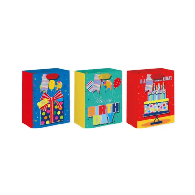 Premium Giftbag 3D Hot Stamp Large 3 assorted styles