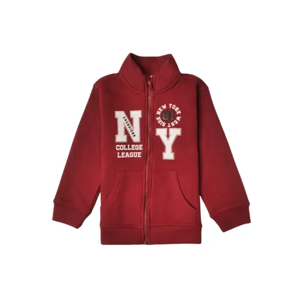 Kids Zipper Suit Printed Front - Image 2