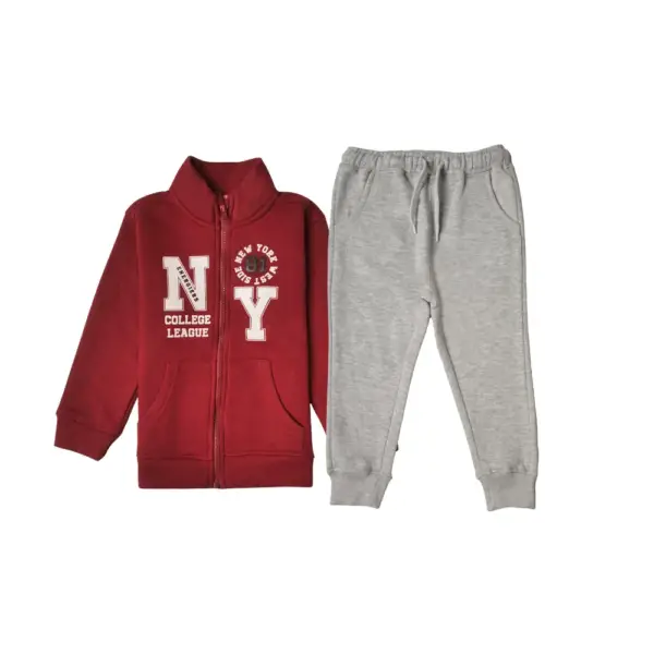 Kids Zipper Suit Printed Front - Image 4