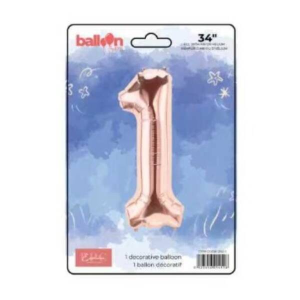 Rose Gold Number Balloons - Image 2