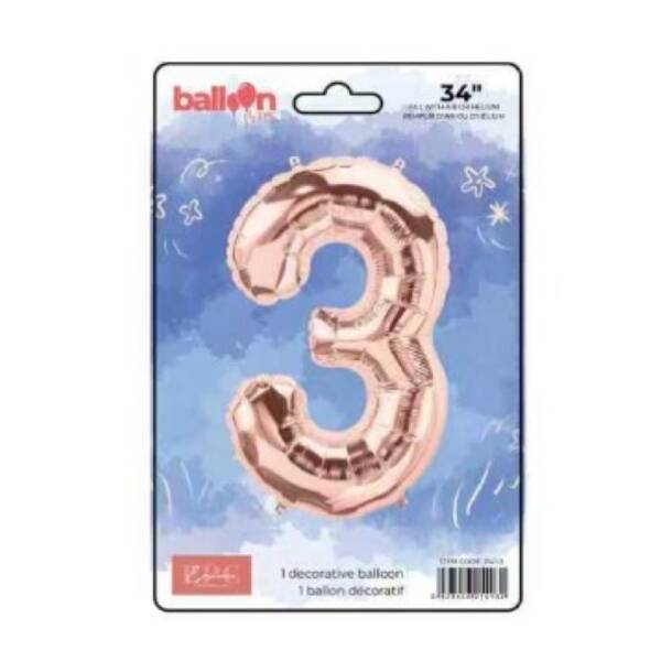 Rose Gold Number Balloons - Image 4