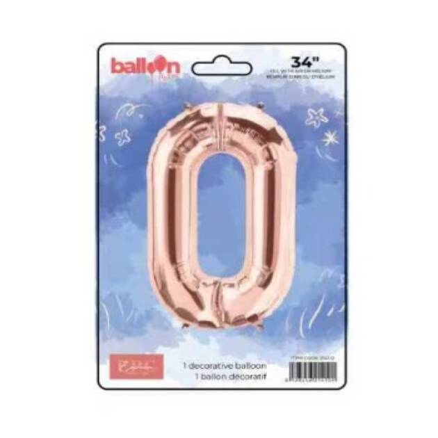 Rose Gold Number Balloons