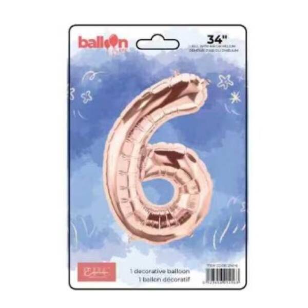 Rose Gold Number Balloons - Image 7