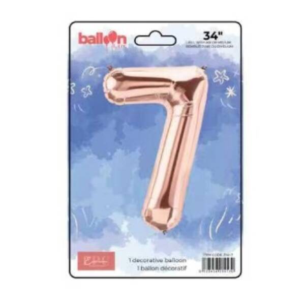 Rose Gold Number Balloons - Image 8