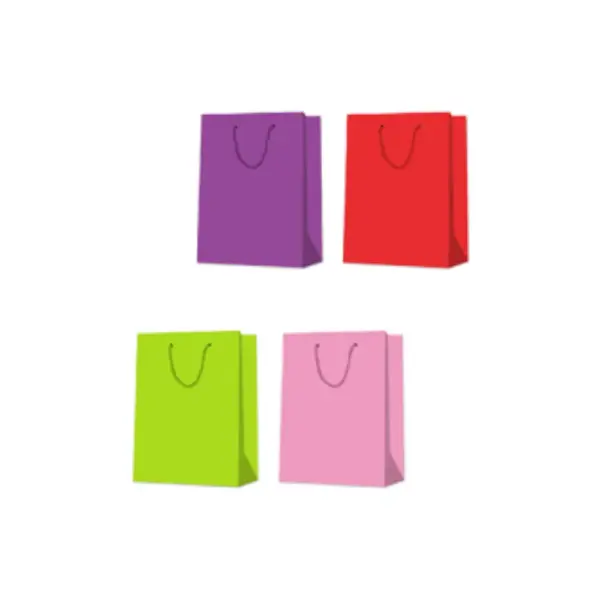 Solid Colour Bags 210g Purple, Red, Green, Pink
