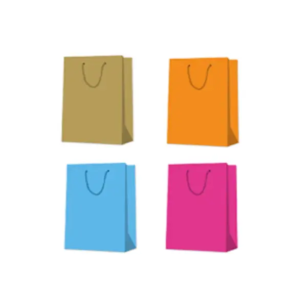 Solid Colour Bags Blue, Bright Pink, Orange, Gold