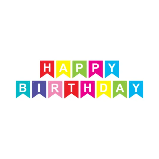 Banner Happy Birthday Multi Colour