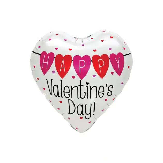 Happy Valentines Day Heart Balloon 18" Standard