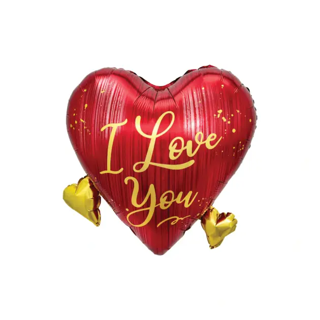 I Love You Red Heart Foil Balloon Super Shape