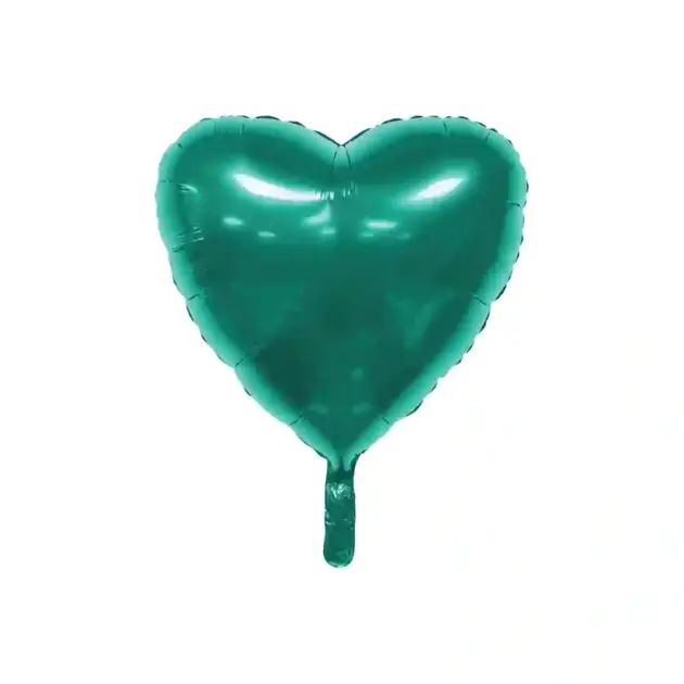 Heart Tiffany Blue Metallic Premium