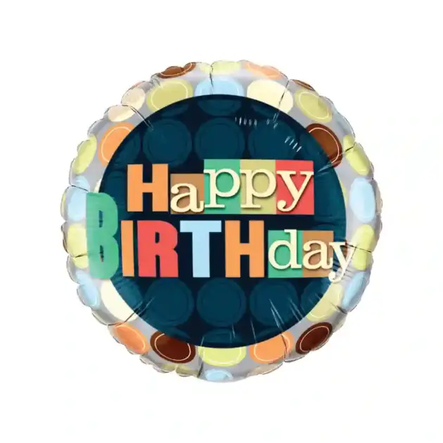 Happy Birthday Multi Colour 18" Standard