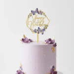 Cake Topper Rose Gold Butterfly