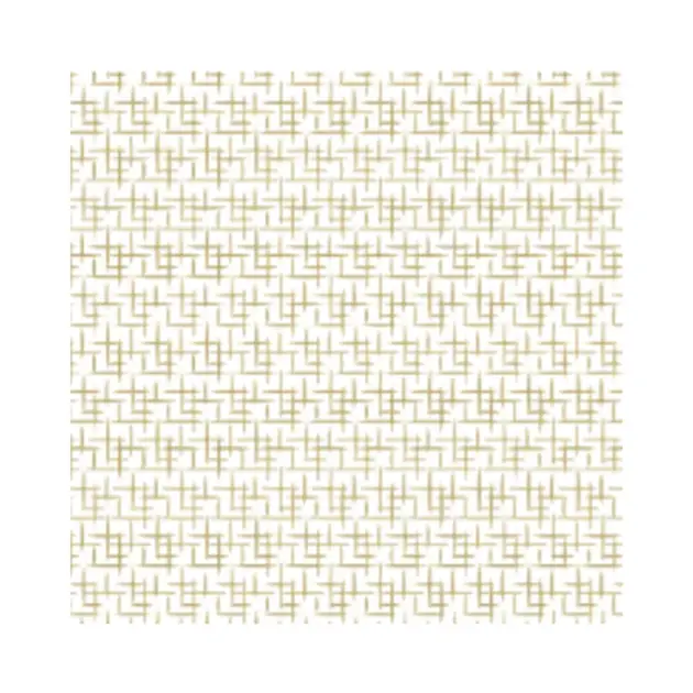 Printed Tissue 5 Sheet 20”X20” Gold Pattern