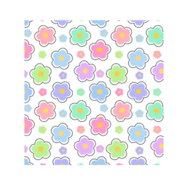 Printed Tissue 5 Sheet 20”X20” Multi Colour Flower