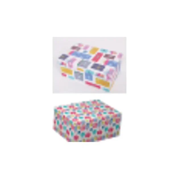 Gift Box Colorful Patchwork & Floral Set of 10 2 Styles