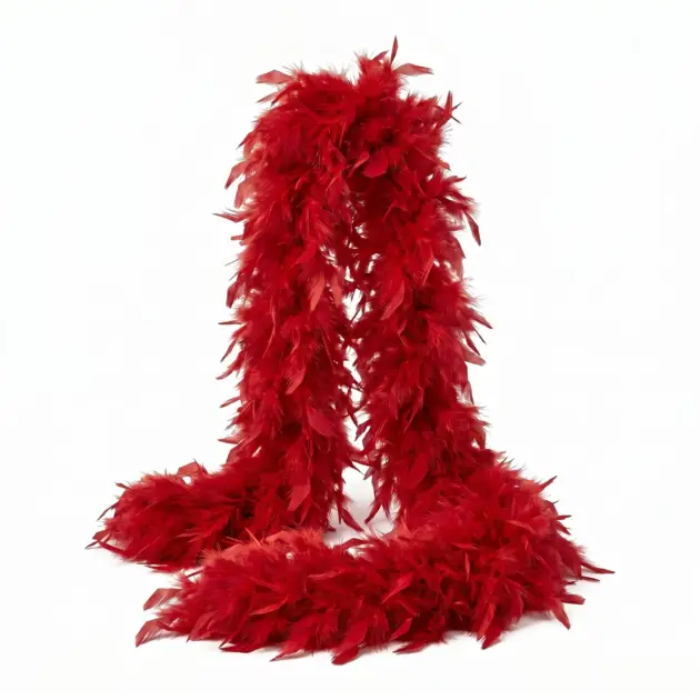 Feather Boa Red 48”