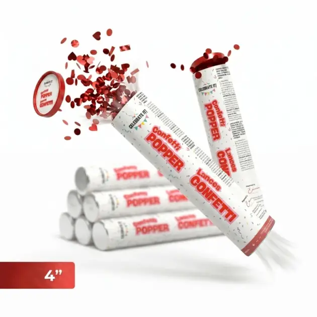 Party Poppers Bulk 4”