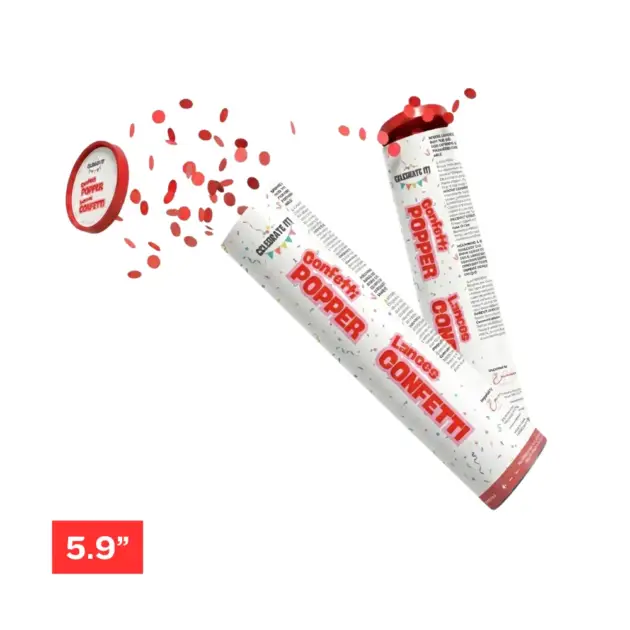 Party Poppers Bulk 5.9”