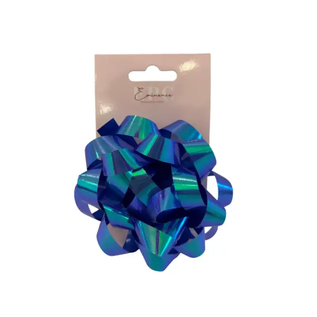 5” Star Bow Iridescent Blue