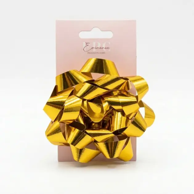 5” Star Bow Metallic Gold