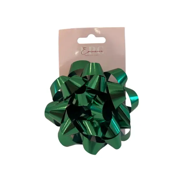 5” Star Bow Metallic Green