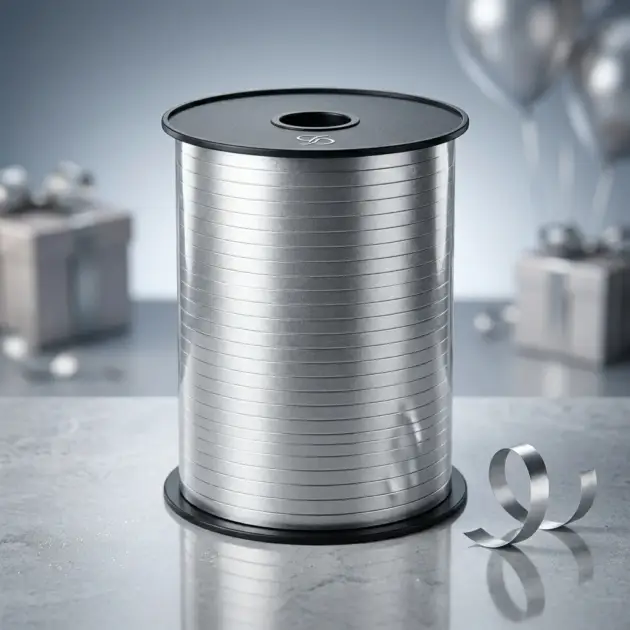 Curling Ribbon Silver 5mm 500 Yds