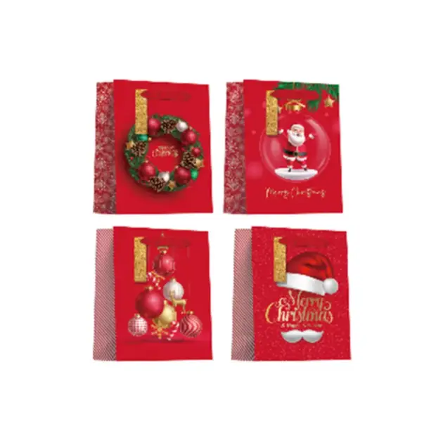 Premium Christmas Gift bag 210 GSM Gold Hot Stamped