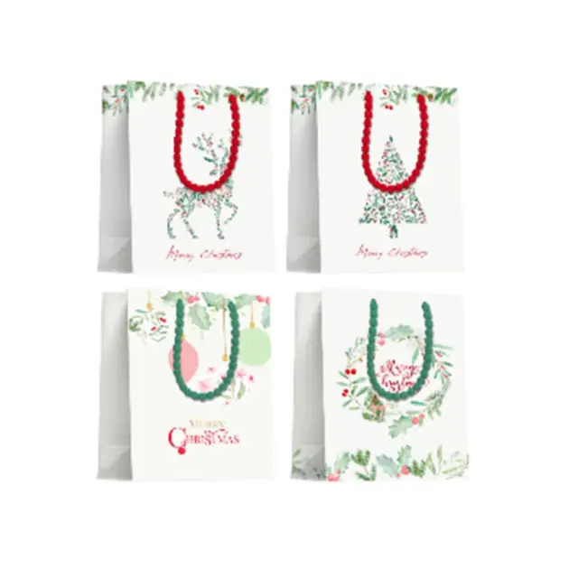 Premium Christmas Gift bag 210 gsm Gold Hot Stamped