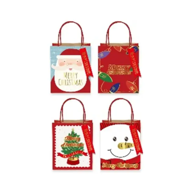 Christmas Kraft Gift bag Printed 150 gsm