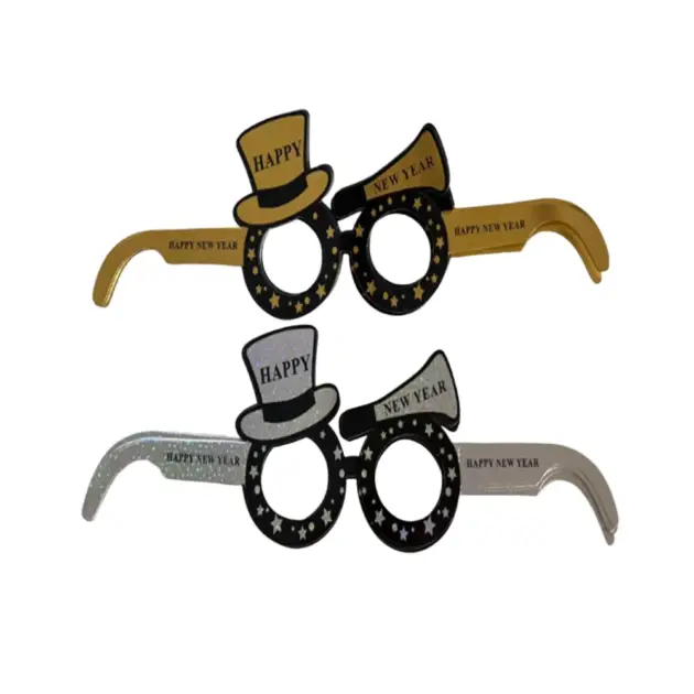 New Year Mask 6 Pack Gold & Silver