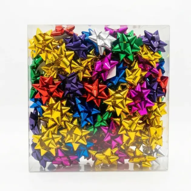 Christmas 2” Mini Star Bows Pack of 25 Assorted Colours