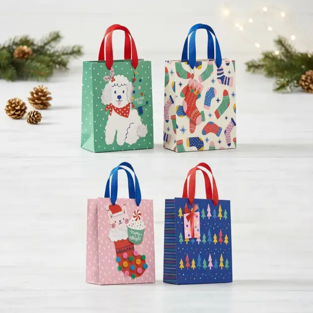 Premium Christmas Gift bag 210 gsm Hot Stamped