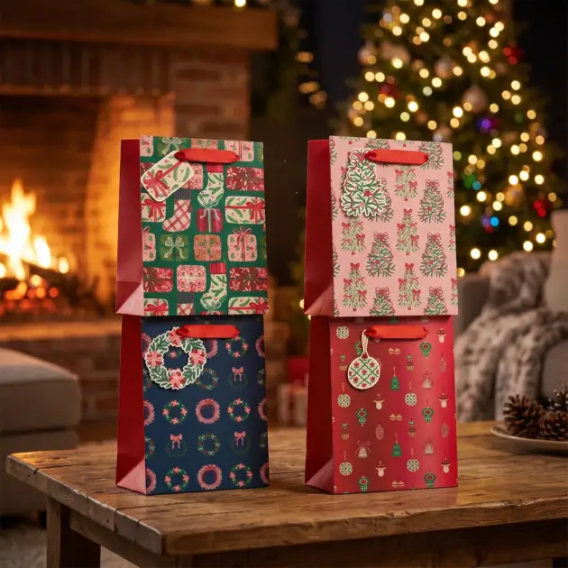 Premium Christmas Gift bag Giant 210 gsm Hot Stamped