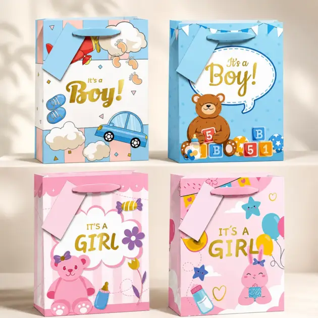Gift Bags It’s a Boy & It’s a Girl 4 assorted designs