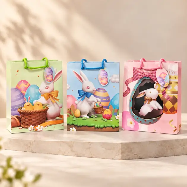 Large Easter Gift Bag with 3 Assorted Designs
